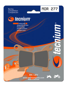 Plaquettes de frein TECNIUM Racing MX/Quad métal fritté - MOR277