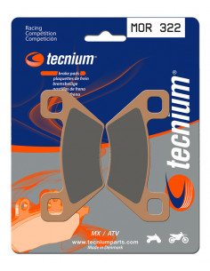 Plaquettes de frein TECNIUM Racing MX/Quad métal fritté - MOR322