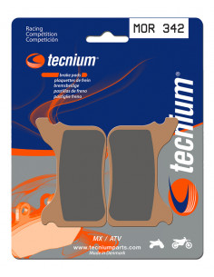 Plaquettes de frein TECNIUM Racing MX/Quad métal fritté - MOR342