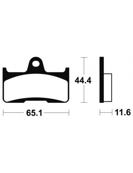 Plaquettes de frein TECNIUM MX/Quad métal fritté - MO299