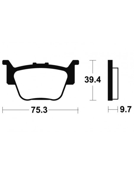 Plaquettes de frein TECNIUM MX/Quad métal fritté - MO313