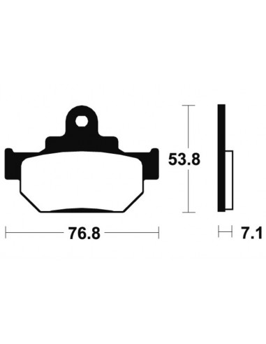 Plaquettes de frein TECNIUM route organique - MA81