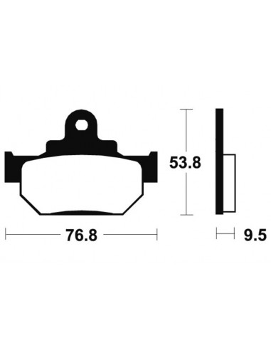 Plaquettes de frein TECNIUM route organique - MA82