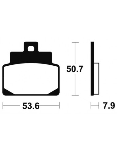 Plaquettes de frein TECNIUM Scooter organique - ME248