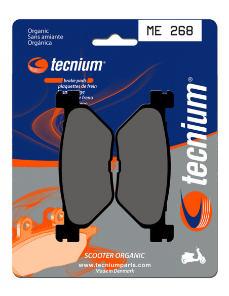 Plaquettes de frein TECNIUM Scooter organique - ME268