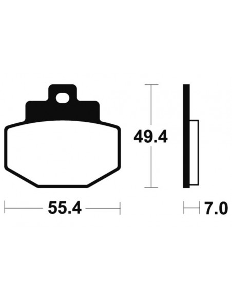 Plaquettes de frein TECNIUM Scooter organique - ME272