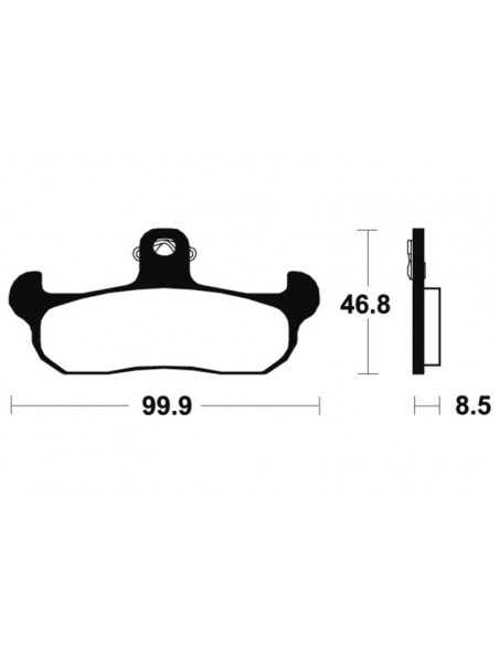 Plaquettes de frein TECNIUM MX/Quad métal fritté - MO108