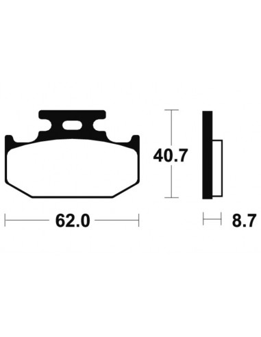 Plaquettes de frein TECNIUM MX/Quad métal fritté - MO132
