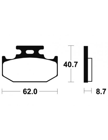 Plaquettes de frein TECNIUM MX/Quad métal fritté - MO132
