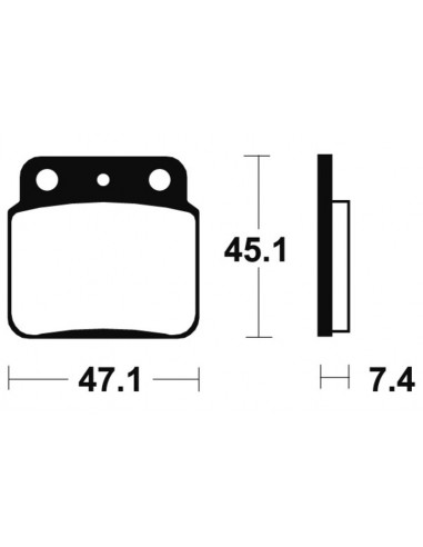 Plaquettes de frein TECNIUM MX/Quad métal fritté - MO149
