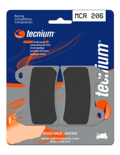 Plaquettes de frein TECNIUM Racing métal fritté carbone - MCR206