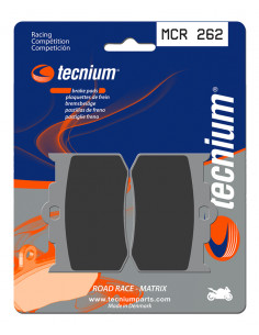 Plaquettes de frein TECNIUM Racing métal fritté carbone - MCR262
