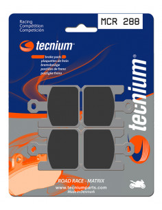 Plaquettes de frein TECNIUM Racing métal fritté carbone - MCR288