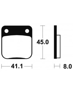 Plaquettes de frein TECNIUM MX/Quad métal fritté - MO36 2