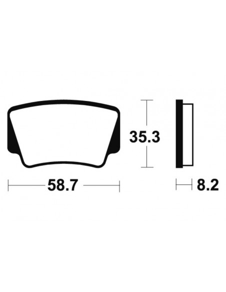 Plaquettes de frein TECNIUM MX/Quad métal fritté - MO367