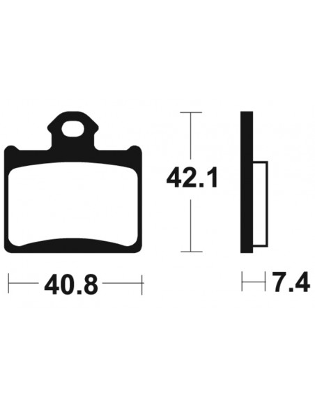 Plaquettes de frein TECNIUM MX/Quad métal fritté - MO372