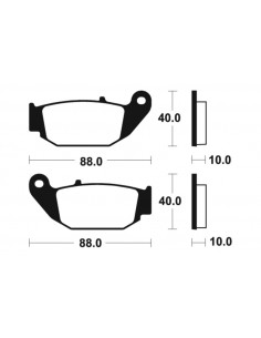 Plaquettes de frein TECNIUM MX/Quad métal fritté - MO415 2