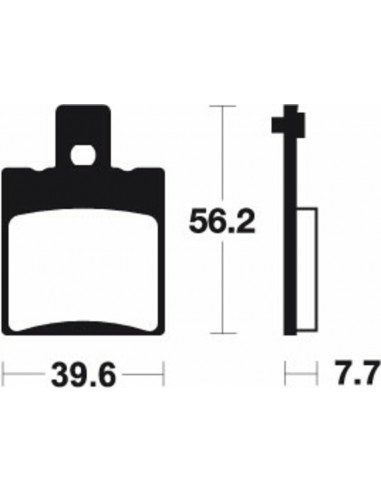 Plaquettes de frein TECNIUM Scooter organique - ME244