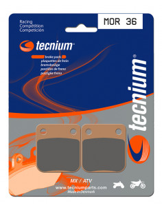 Plaquettes de frein TECNIUM Racing MX/Quad métal fritté - MOR36