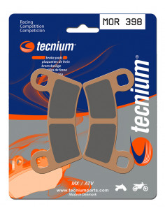Plaquettes de frein TECNIUM Racing MX/Quad métal fritté - MOR398