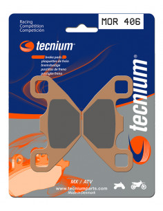 Plaquettes de frein TECNIUM Racing MX/Quad métal fritté - MOR406