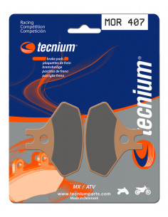 Plaquettes de frein TECNIUM Racing MX/Quad métal fritté - MOR407