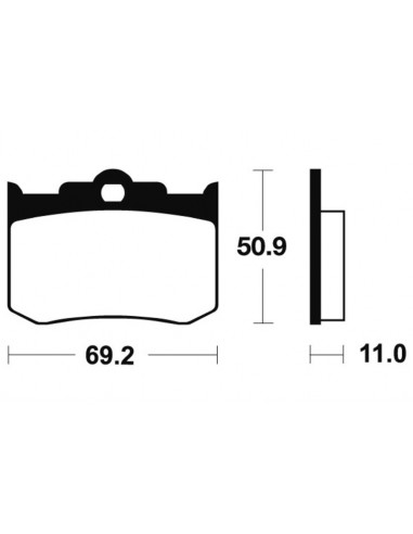 Plaquettes de frein TECNIUM route organique - MA162