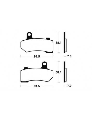 Plaquettes de frein TECNIUM Performance métal fritté - MF330
