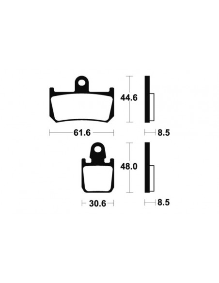 Plaquettes de frein TECNIUM Performance métal fritté - MF339