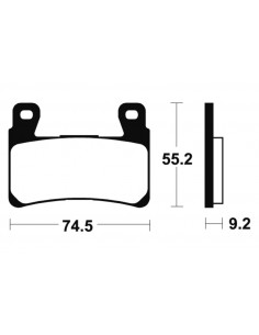 Plaquettes de frein TECNIUM Performance métal fritté - MF360 2