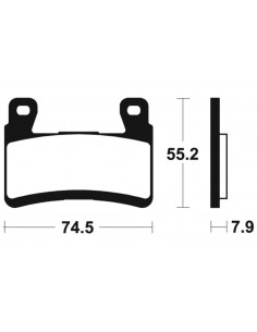 Plaquettes de frein TECNIUM Performance métal fritté - MF394 2