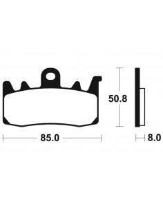 Plaquettes de frein TECNIUM Performance métal fritté - MF400 2