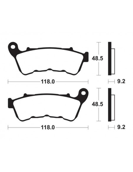 Plaquettes de frein TECNIUM Performance métal fritté - MF434