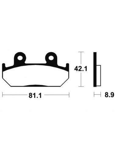 Plaquettes de frein TECNIUM Performance métal fritté - MF93