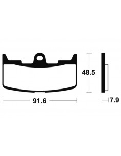 Plaquettes de frein TECNIUM Performance métal fritté - MF295 2