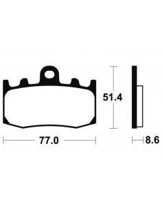 Plaquettes de frein TECNIUM Performance métal fritté - MF296 2