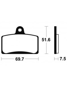 Plaquettes de frein TECNIUM Performance métal fritté - MF321 2