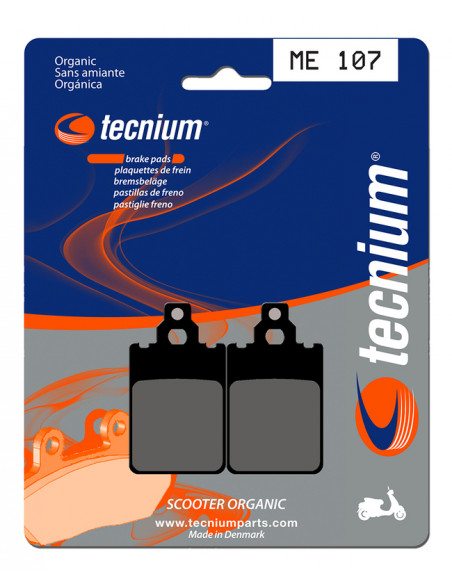 Plaquettes de frein TECNIUM Scooter organique - ME107