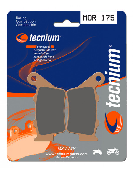 Plaquettes de frein TECNIUM Racing MX/Quad métal fritté - MOR175