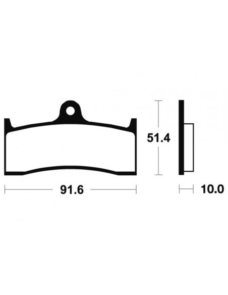 Plaquettes de frein TECNIUM route organique - MA229