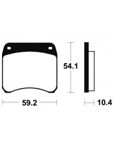 Plaquettes de frein TECNIUM route organique - MA23 2