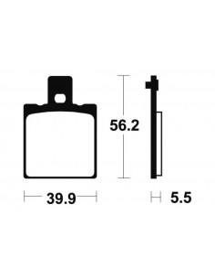 Plaquettes de frein TECNIUM route organique - MA83 2