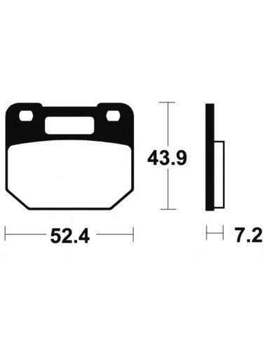 Plaquettes de frein TECNIUM route organique - MA87