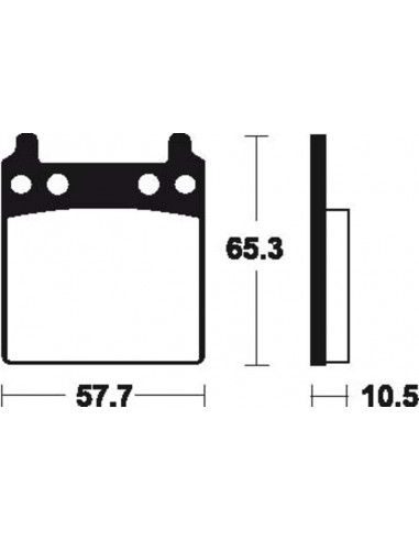 Plaquettes de frein TECNIUM route organique - MA9