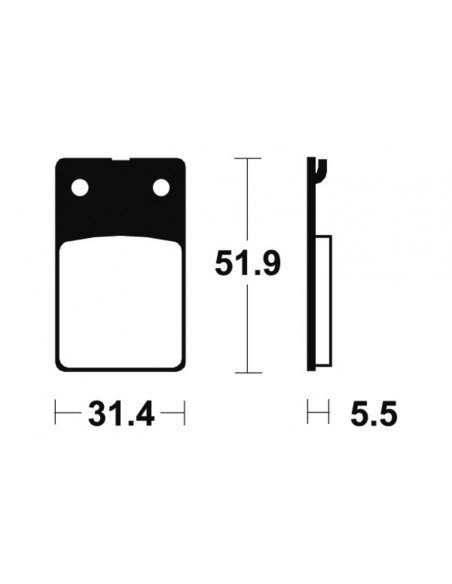 Plaquettes de frein TECNIUM route organique - MA95