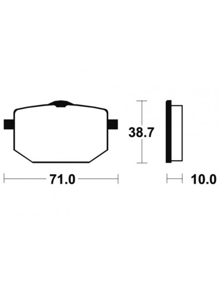 Plaquettes de frein TECNIUM route organique - MA96