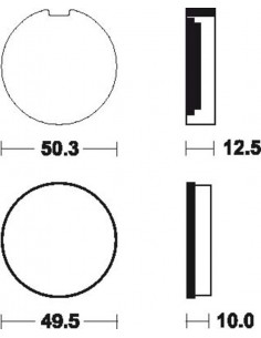 Plaquettes de frein TECNIUM route organique - MA3 2