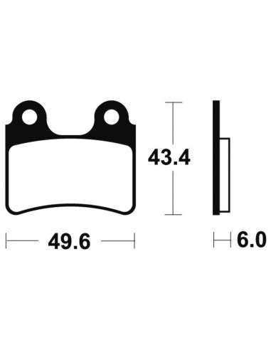Plaquettes de frein TECNIUM route organique - MA302