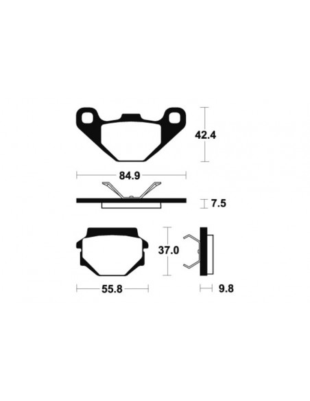 Plaquettes de frein TECNIUM MX/Quad métal fritté - MO192