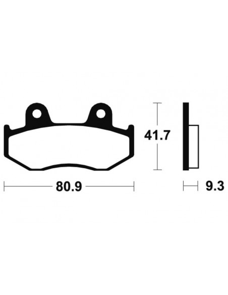 Plaquettes de frein TECNIUM MX/Quad métal fritté - MO209